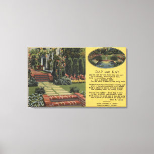 Toile Portland, Orégon - cour rose de la Reine de