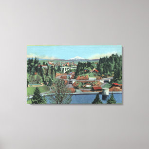 Toile Portland, OU - vue de parc de ville