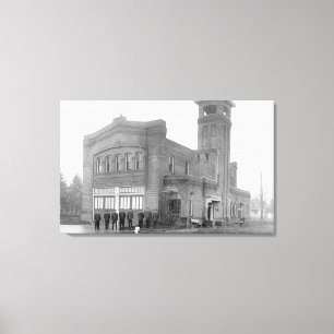 Toile Portland, OU vue et tour de caserne de pompiers