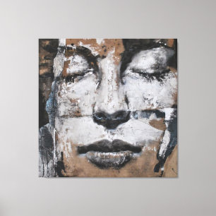 Toile portrait, abstraction, aquarelle, art, décoration,