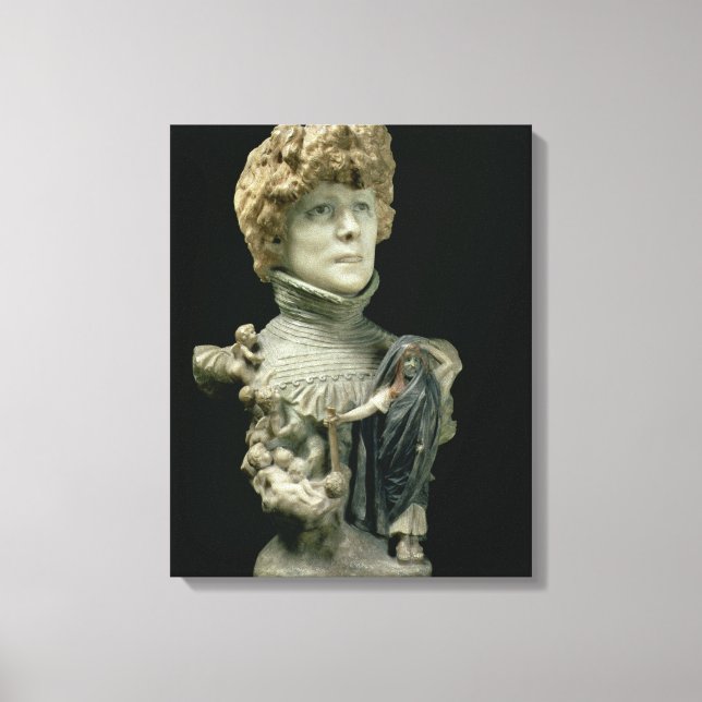 Toile Portrait Bust de Sarah Bernhardt (1844-1923) Franç (Recto)