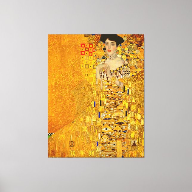 Toile Portrait d'Adele Bloch-Bauer I de Gustav Klimt (Recto)