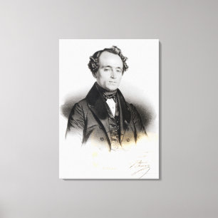 Toile Portrait d'Alexandre Dumas Fils