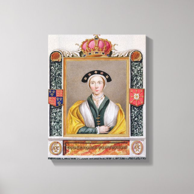 Toile Portrait d'Anne de Cleves (1515-57) 4e Reine de (Recto)