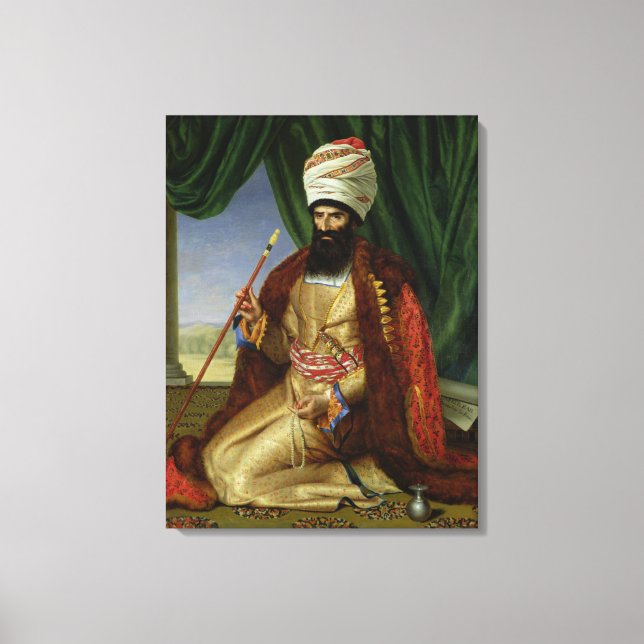 Toile Portrait d'Asker-Khan, ambassadeur de Perse (Recto)