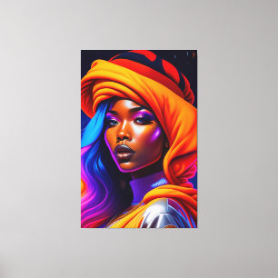 Toile Portrait de Beauté
