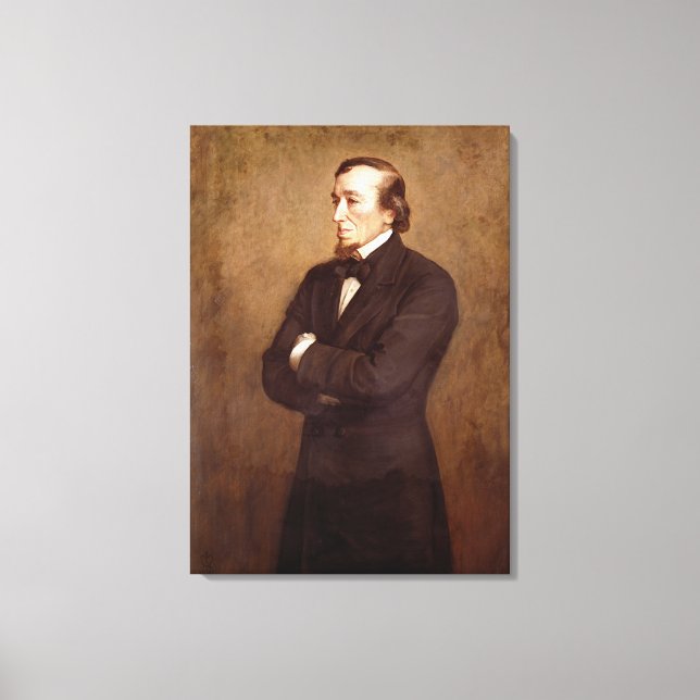 Toile Portrait de Benjamin Disraeli (Recto)