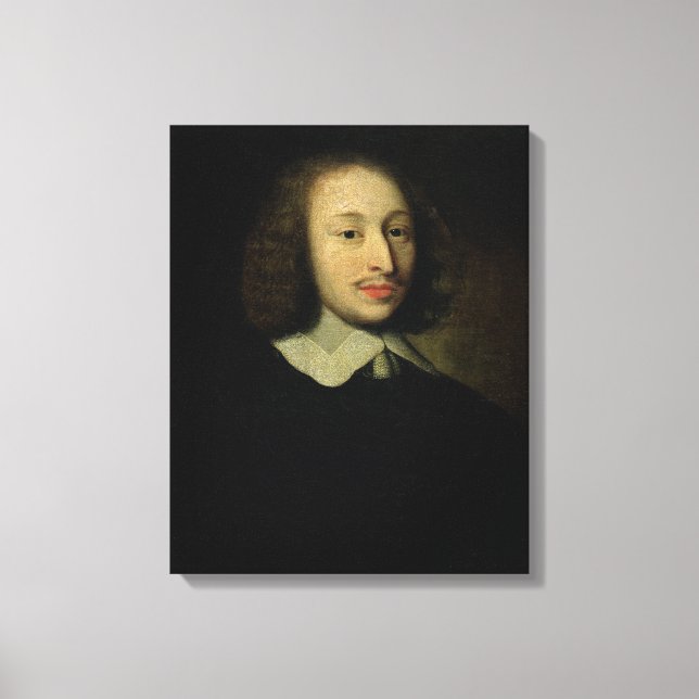 Toile Portrait de Blaise Pascal (Recto)