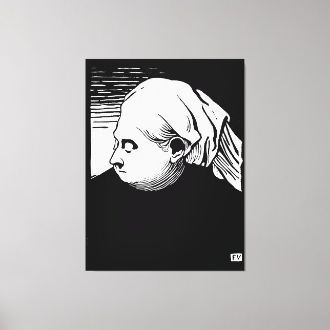 Toile Portrait de bois de la reine Victoria (Recto)