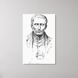 Toile Portrait de braille de Louis