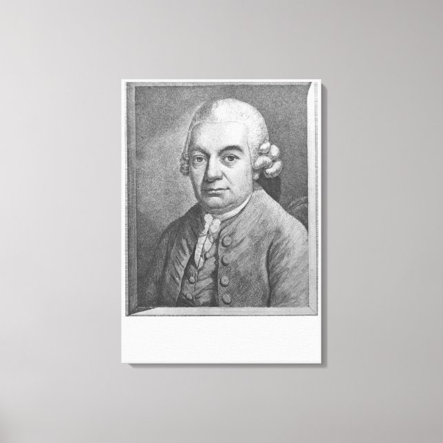 Toile Portrait de Carl Philipp Emanuel Bach (1714-88) (e (Recto)
