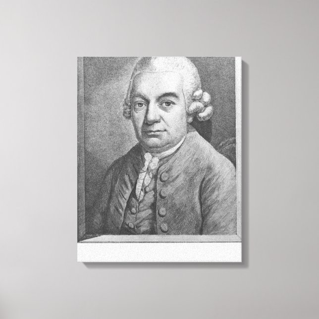 Toile Portrait de Carl Philipp Emanuel Bach (1714-88) (e (Recto)
