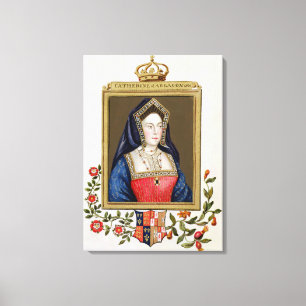 Toile Portrait de Catherine d'Aragon (1485-1536) ęrs Qu
