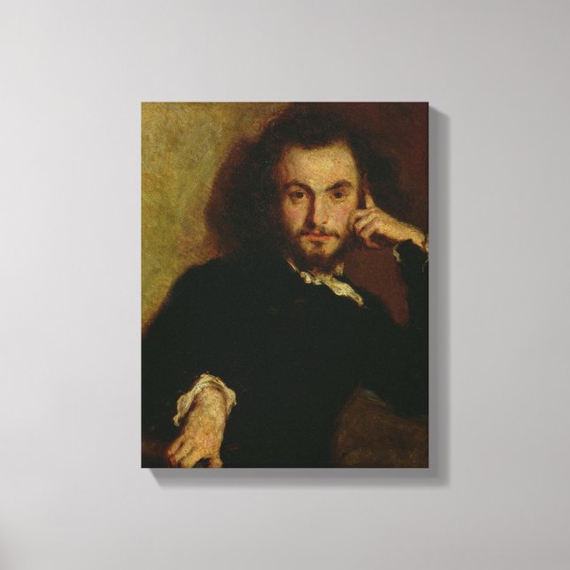 Toile Portrait de Charles Baudelaire 1844 (Recto)