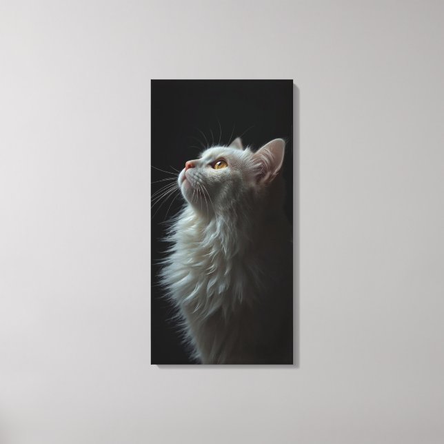 Toile Portrait de Chat Majestueux Force & Confiance Roya (Recto)