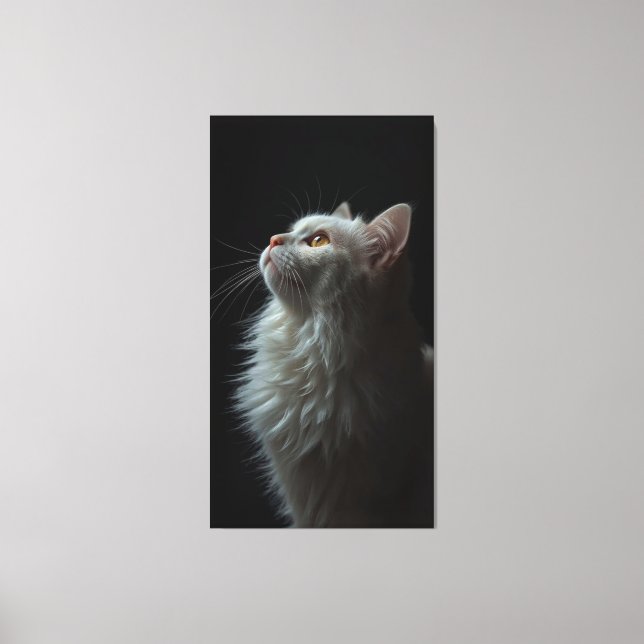 Toile Portrait de Chat Majestueux Force & Confiance Roya (Recto)