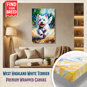 Toile Portrait de chien West Highland White Terrier « We