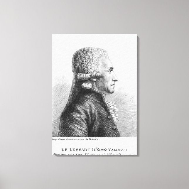 Toile Portrait de Claude Valdec de Lessart (Recto)