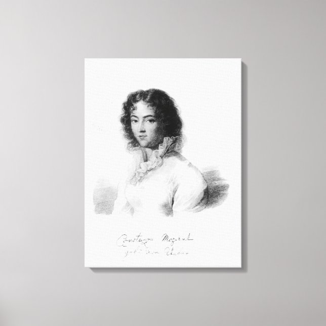 Toile Portrait de Constanze Mozart 1828 (Recto)
