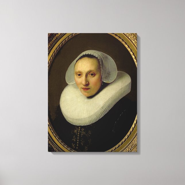 Toile Portrait de Cornelia Pronck, Épouse d'Albert Cuype (Recto)