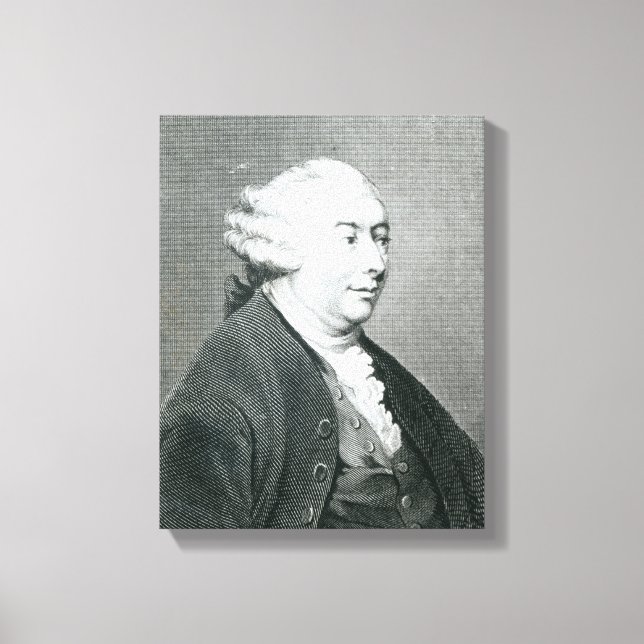 Toile Portrait de David Hume (Recto)