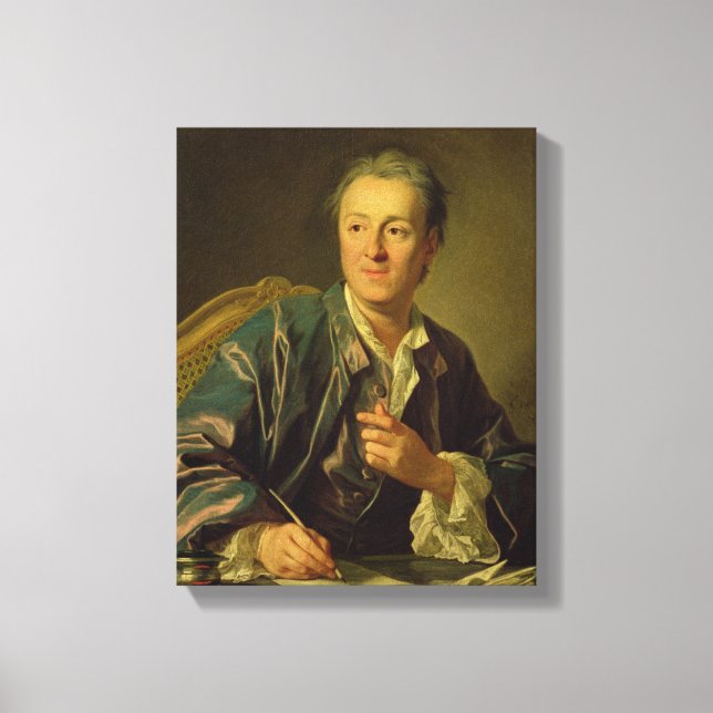 Toile Portrait de Denis Diderot 1767 (Recto)
