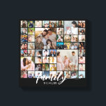 Toile Portrait de famille personnalisé en collage photo<br><div class="desc">Transformez vos photos préférées en une superbe pièce d'art mural. Ce poster personnalisé de collage de photos est le moyen idéal pour raconter votre histoire, capturant une vie de souvenirs dans un magnifique visuel. Avec une personnalisation à 100 %, vous pouvez facilement télécharger vos propres photos et personnaliser le texte,...</div>