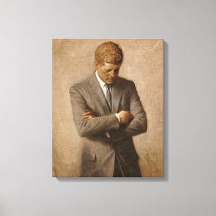 Toile Portrait de fonctionnaire de John F. Kennedy