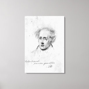 Toile Portrait de François René Vicomte de