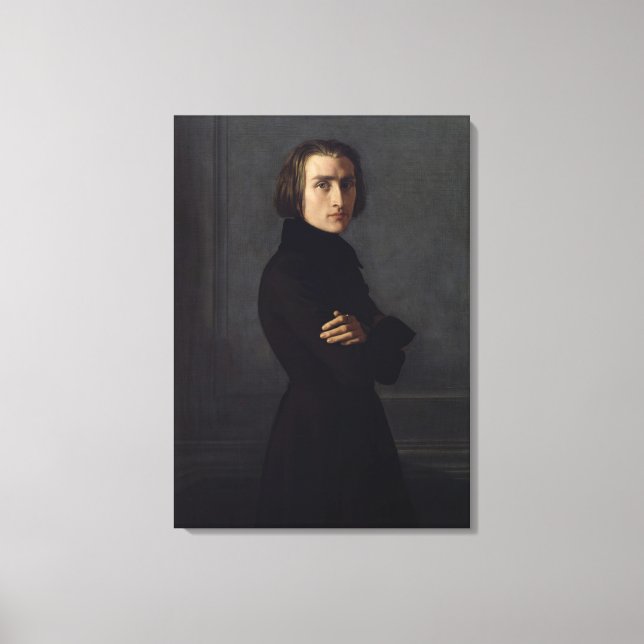 Toile Portrait de Franz Liszt 1839 (Recto)