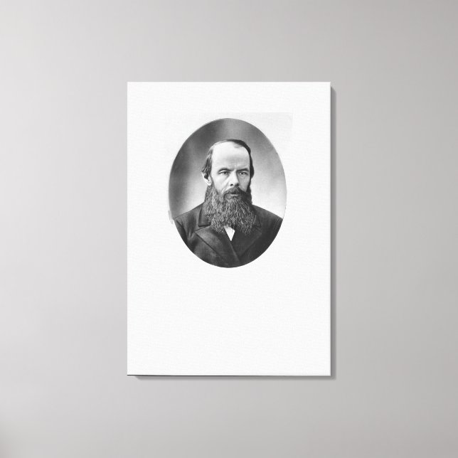 Toile Portrait de Fyodor Mikhailovich Dostoyevsky (Recto)