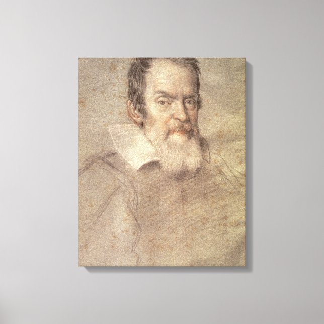 Toile Portrait de Galileo Galilei Astronome (Recto)
