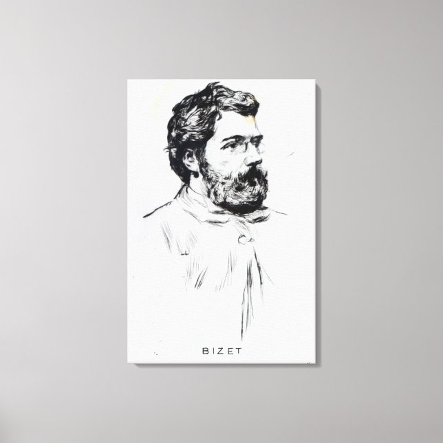 Toile Portrait de Georges Bizet (Recto)