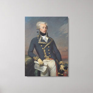 Toile Portrait de Gilbert Motier en tant que lieutenant