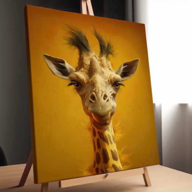 Toile Portrait de girafe (Créateur téléchargé)