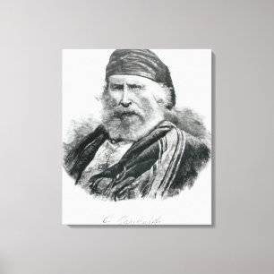 Toile Portrait de Giuseppe Garibaldi