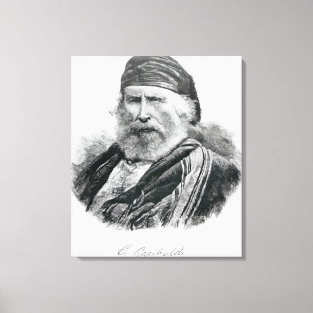 Toile Portrait de Giuseppe Garibaldi (Recto)