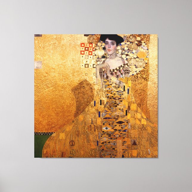 Toile Portrait de Gustav Klimt d'Adel Bloch Bauer 1907 (Recto)