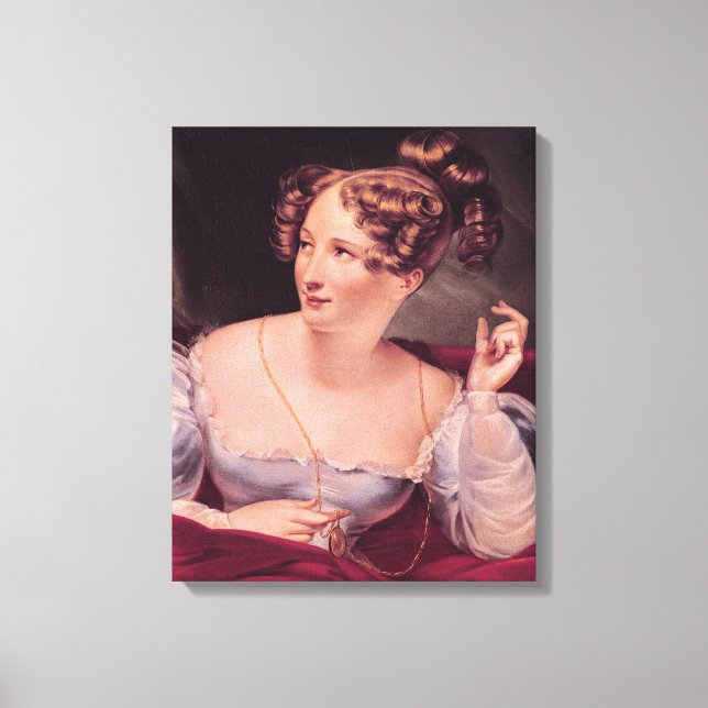 Toile Portrait de Harriet Smithson (Recto)