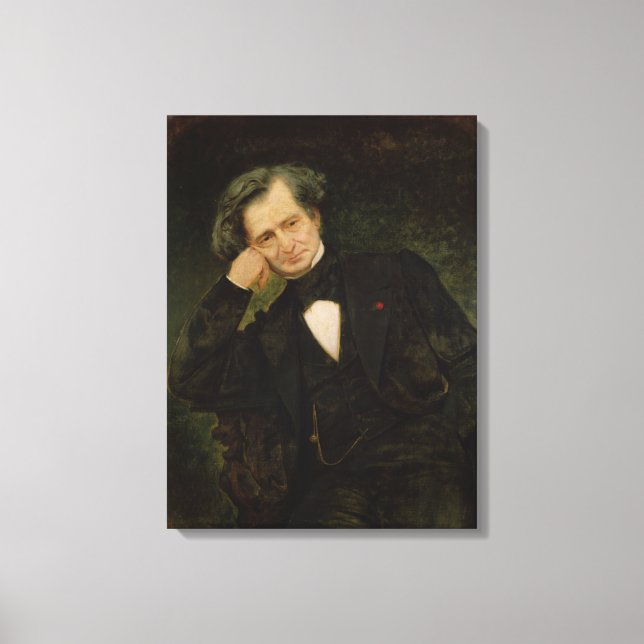 Toile Portrait de Hector Berlioz (Recto)