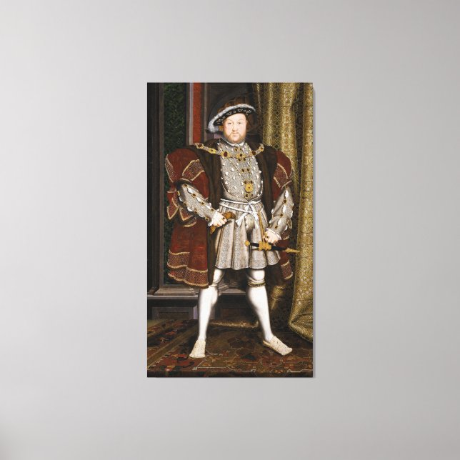 Toile Portrait de Henri VIII par Hans Holbein le Jeune (Recto)