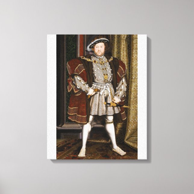Toile Portrait de Henri VIII par Hans Holbein le Jeune (Recto)