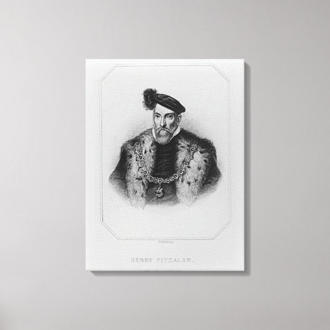 Toile Portrait de Henry Fitzalan, 12e comte de (Recto)