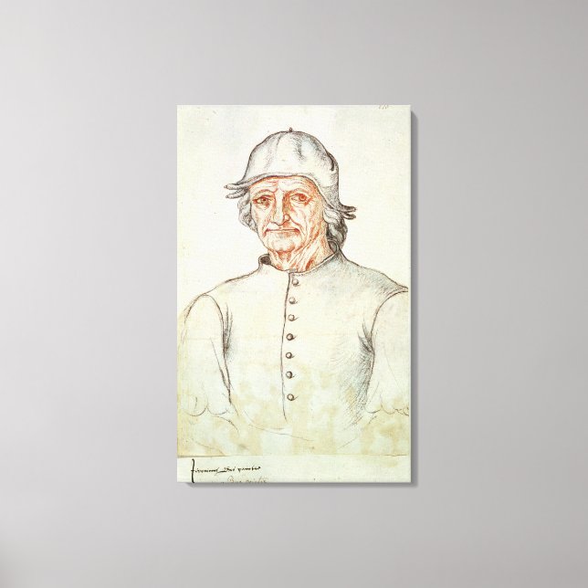 Toile Portrait de Hieronymus Bosch (Recto)