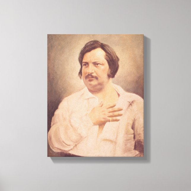 Toile Portrait de Honore de Balzac (Recto)