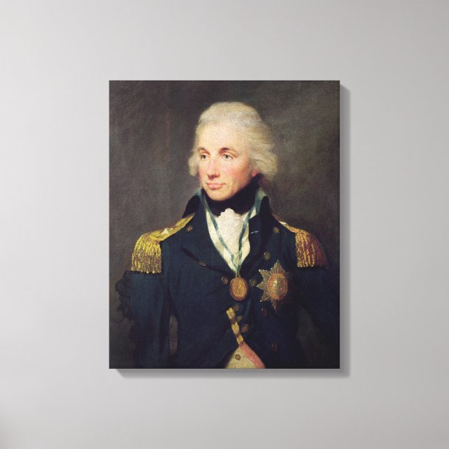 Toile Portrait de Horatio Nelson, Viscount Nelson (Recto)