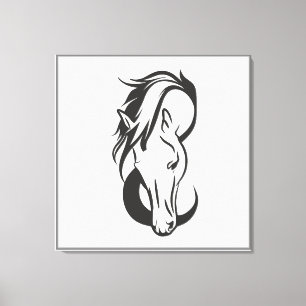 Toile portrait de Horse,