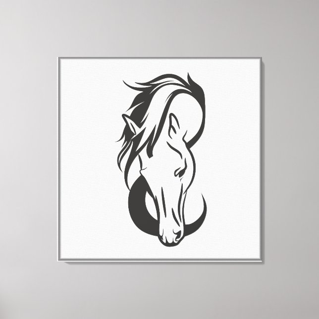 Toile portrait de Horse, (Recto)