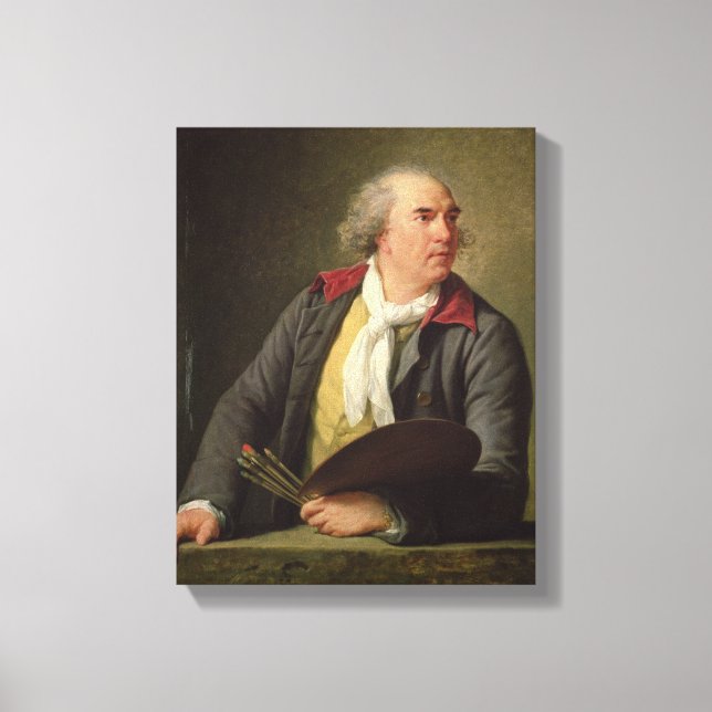 Toile Portrait de Hubert Robert 1788 (Recto)