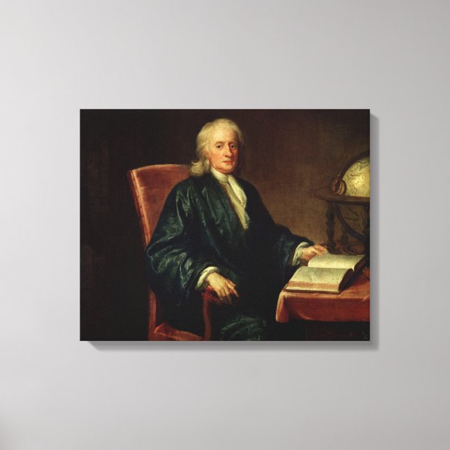 Toile Portrait de Isaac Newton, c.1726 (Recto)